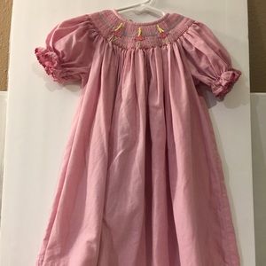 Pristine preloved Pink/White Check Smocked dress